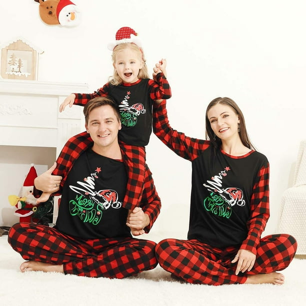 Sizet Family Christmas Pajamas Set-Matching Christmas Family Pajamas,Pyjama  Noel Famille with Elk,Red Plaid Holiday Xmas PJ's : : Clothing,  Shoes & Accessories