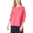 thumbnail image 4 of Style & Co. Women’s Ribbed Boatneck Sweaters, Berry Punch, Medium, 4 of 5