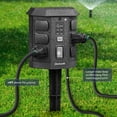 thumbnail image 4 of DEWENWILS Outdoor Power Stake Timer with Photocell Sensor, 6FT Extension Cord & 6 Grounded Outlets, Waterproof Outdoor Timer, Photocell Stake Timer for for Lights, Yard, Garden, UL Listed, 4 of 9