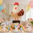 thumbnail image 5 of PEIBang Easter Foil Balloon,Cute Chicken Shaped Balloon for Happy Easter Themed Party Decorations Supplies, 5 of 6