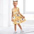 thumbnail image 7 of Girls Dress Cute Doge Sleeveless Dress for Girls Hem A-Line Casual Sundress, 7 of 7