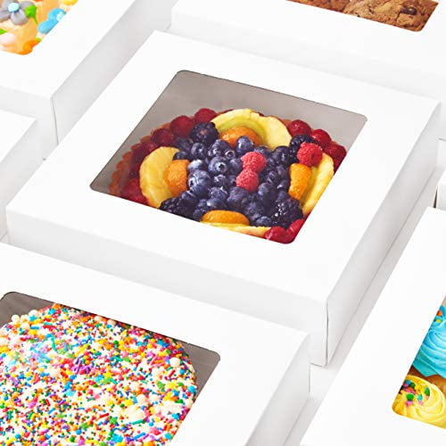 Avant Grub 10' x 10' x 2.5' Cake Box with Window, 10 Pack