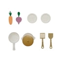thumbnail image 5 of Teamson Kids Little Chef Lake Tahoe Wooden Play Kitchen with Washing Machine, Oven, Microwave & Storage, Sage Green, 5 of 17