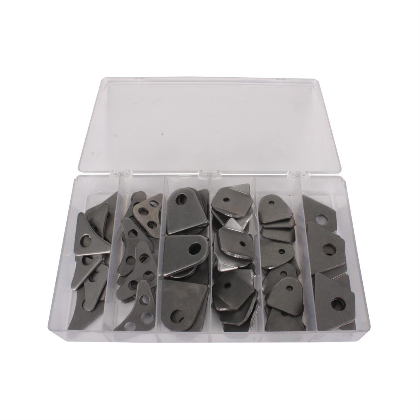 Roll Cage Tubing Chassis Weld Gusset/Tab Kit, 60 Piece