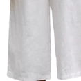 thumbnail image 4 of Favoffer Women's Plus Size Straight Leg Pants Solid Color Thin Elastic High Waist Pocket Casual Ankle Trousers Relaxed Daily Bottom for All Day Wear, 4 of 6
