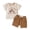 Z-Beige318, variant on JIAYUE Boys Two Piece Outfit Sets Round Neck Tractor Print Short Sleeve Tee And Solid Color Shorts Summer Breathable Drawstring Pocket Trendy Clothing Set