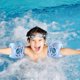 thumbnail image 2 of Inflatable swimming armband Swimming floatation sleeve Swimming armband (Astronaut), 2 of 3