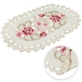 thumbnail image 3 of Dining Table Place Mat Vintage Embroidered Lace Fabric Placemat 30*45cm Floral, 3 of 8