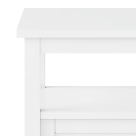 Simpli Home - Warm Shaker End Table - White