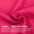 thumbnail image 5 of NTBAY 100% Brushed Microfiber Euro Pillow Shams Set of 2, Super Soft and Cozy European Throw Pillow Covers, Wrinkle, Fade, Stain Resistant Square Pillow Cases, 26"x26", Magenta, 5 of 5