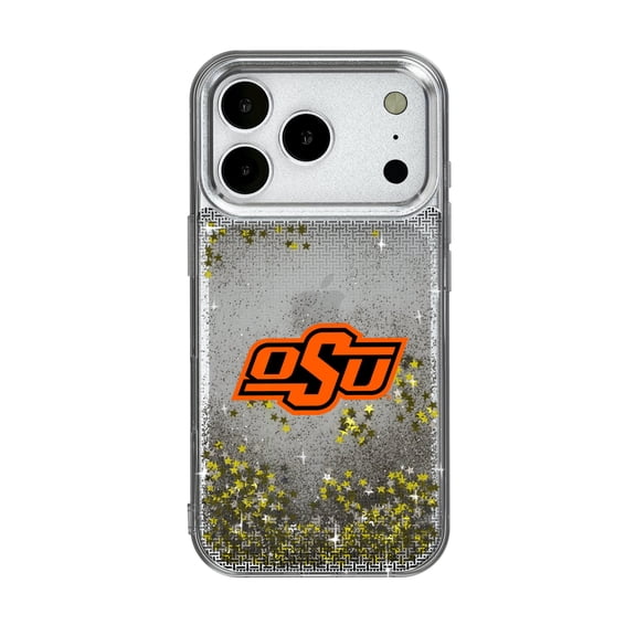 Oklahoma State Cowboys Linen Logo iPhone Glitter Case