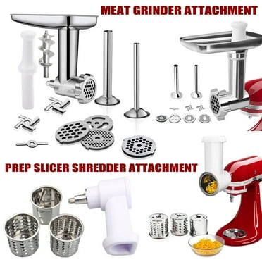 WinHolder Meat Food Grinder Attachment And Prep Slicer Shredder For KitchenAid Stand Mixer