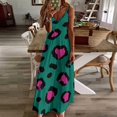 thumbnail image 3 of Leopard Print Pattern Sleeveless Dress Women's Luxury Party Dress Birthday Dresses for Women, 3 of 7