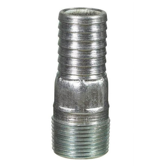 B&K 41762 de 1,5 pulgadas Barb x 1.5 pulgadas Adaptador D MPT de acero galvanizado