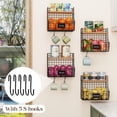 thumbnail image 5 of Kitchen Fruit Basket with Lid, Counter & Wall Mounted, Potato & Onion Storage, Metal Wire Fruit & Vegetable Storage, Snack Organizer (4 Pack - Small & Large), 5 of 14