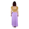 thumbnail image 4 of Sari Petticoat Stitched Indian Saree Petticoat Adjustable Waist Sari Skirt (Lavendar), 4 of 7