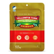 Genova Yellow Fin Tuna in Extra Virgin Olive Oil with Sea Salt, 2.6 oz Pouch