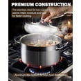 thumbnail image 3 of Cooks Standard Kitchen Juegos de utensilios de cocina de acero inoxidable, ollas y sartenes profesionales que incluyen cacerola, sartén para saltear, olla con tapas, 8 piezas, plateado, 3 of 5