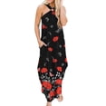 thumbnail image 2 of SMihono Robe Maxi Bohème d'Été pour Femmes Grande Taille Robe Maxi Bohème d'Été pour Femmes Robe Décontractée Croisée Sans Manches Fendue Longue Robe de Plage avec Poches Robe de Plage, 2 of 7