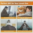 thumbnail image 6 of Tefici Heated Blanket Throw，50"x60"Double Flannel Heating Blanket for Home Office, Electric Blanket 4 Hours Auto-Off & Over-Heat Protection, Brown, 6 of 8