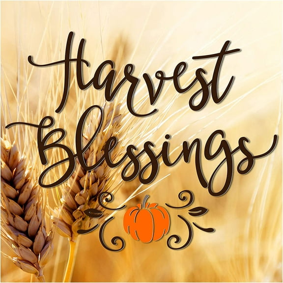 Harvest Blessings Fall Wall Sign 12x12