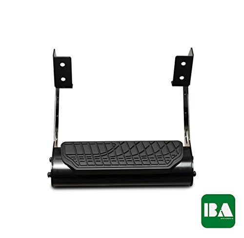 Bully AS-700 Black Universal Tube Hoop Step Bar with Polished Aluminum Arms