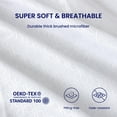 thumbnail image 3 of Sleep Zone Luxury Embossed Twin Bed Sheets Set for Kids, Four-Leaf Clover Pattern Sheet & Pillowcase Sets 3 Piece - Super Soft, Wrinkle Free, Fade Resistant, Deep Pocket 16" (White, Twin), 3 of 8