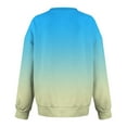 thumbnail image 3 of Craaazy Women's Sweatshirts Tie Dye Gradient Long Sleeve V Neck Shirts Fall Winter Tops with Pockets Casual Pullover Sweatshirt Gifts For Women, 3 of 5