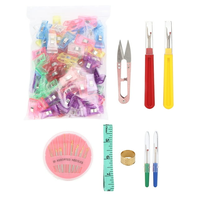 Kit de descosedor de costuras, colorido, duradero, de acero inoxidable, con asas prácticas, removedor de hilo para coser, bordar y acolchar.