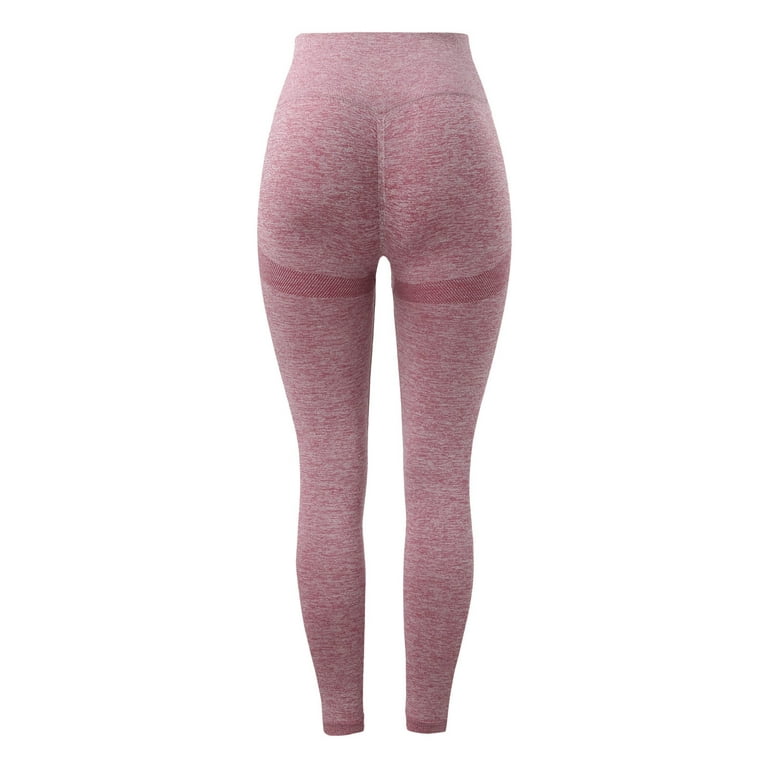 adviicd Petite Yoga Pants For Women Yoga Dress Pants For Women Sweatleaf  Women's High Waisted Compression Leggings, Stretchy Workout Running Yoga  Pants Pink S 