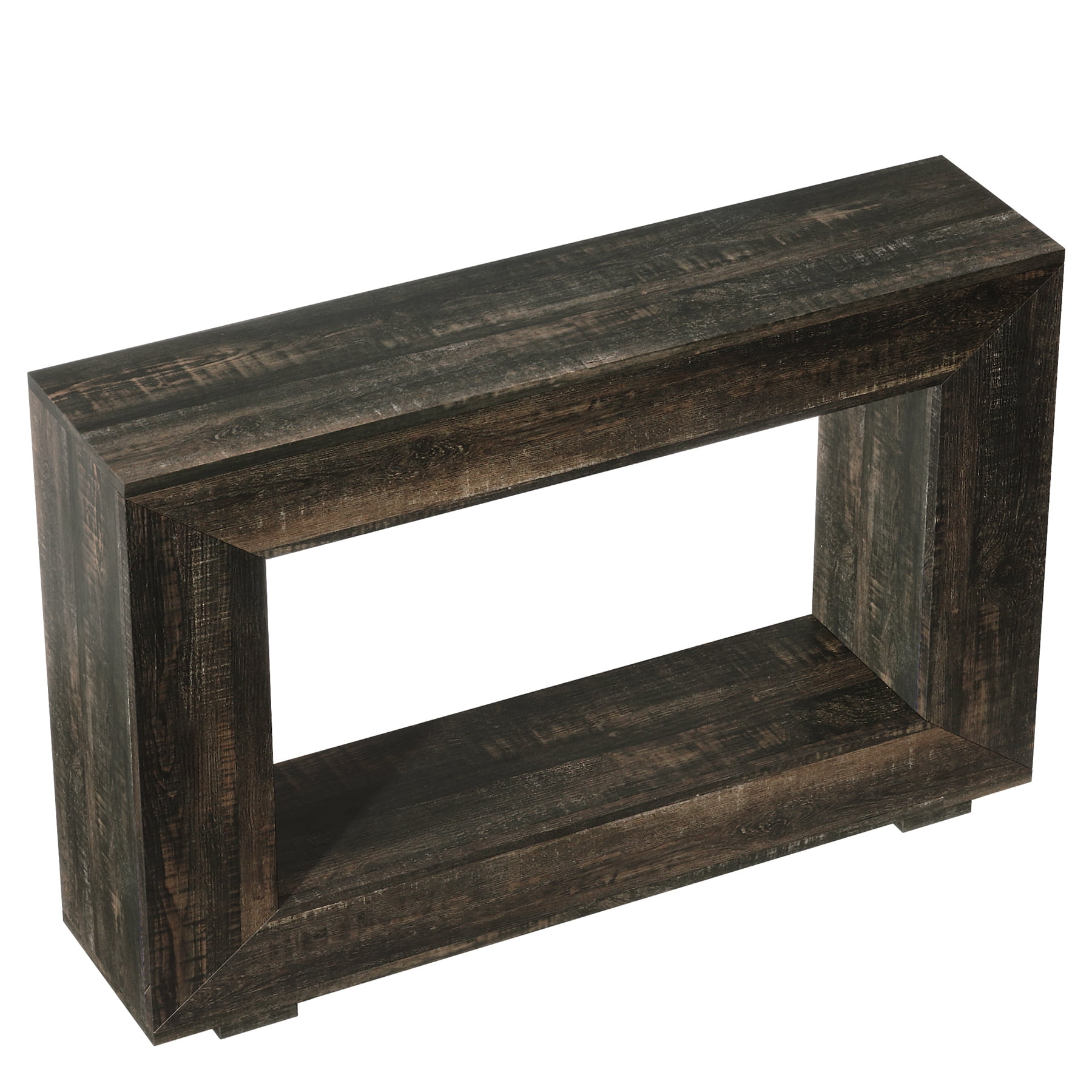Fnova Farmhouse Console Table for Entryway, 47.2" Long Narrow Wood Entryway Table, Easy Assembly, Dark Gray