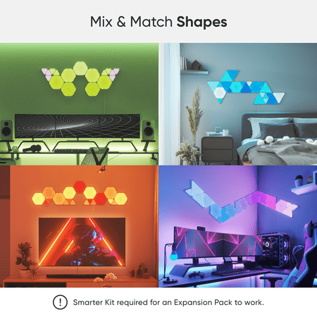 Nanoleaf - Shapes Hexagons Expansion Pack (3 Panels) - Multicolor