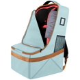 thumbnail image 1 of Bolsa de viaje para asiento de coche YOREPEK acolchada para viajes en avión, color cian, 1 of 6