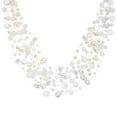 thumbnail image 3 of Classy Cascades of Freshwater Natural White Pearls Necklace, 3 of 3