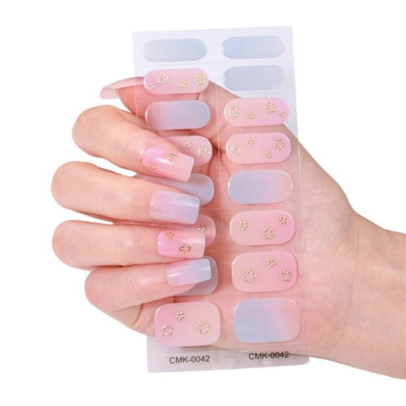 Full Wraps Nail Art Stickers Nails Polish Strips Adhesive Nail Art Decals Strips Nails Polish Stickers for Women Girls