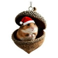 thumbnail image 2 of hengsof 8cm Forest Animal-Themed Christmas Tree Pendants Cute Wildlife Ornaments for Holiday Gift-Giving Tree Branches Home Festive Accents Ideal for Christmas, 2 of 7