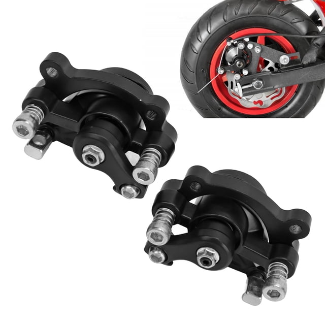 Brake Caliper, 1 Pair High Hardness Braking Performance Front Rear Disc Brake Calipers for 47cc 49cc Pocket Bike Stand Up Scooter