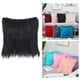 thumbnail image 3 of Funda de Almohada Larga de Lujo Sintética, Funda de Cojín de Felpa Súper Suave, Sofá Cama de Lujo para El Hogar, Coche Decorativa, 40x Negro Sunnimix funda de almohada de piel sintética, 3 of 8