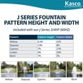 thumbnail image 3 of Kasco 3/4 HP J Series Decorative Fountain - 240V with 150 Ft Electric Power Cord | Pond and Lake Fountain | Efficient Pond Aerator Outdoor Fountain, 3 of 8