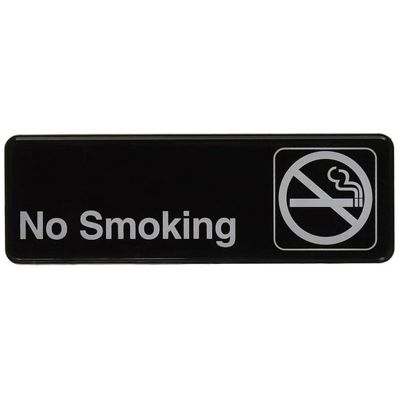 Winco 3" x 9" No Smoking Sign (SGN-310) 38554