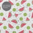 thumbnail image 3 of Rateoe Watermelon And Kiwi Shower Curtain - Fancy Bathroom Shower Curtain Sets - Waterproof Shower Curtain with Hooks with 12 Plastic Hooks 72x72 Inches, 3 of 5