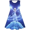 thumbnail image 1 of Disfraz de dibujos animados para niñas, vestido sin mangas de Frozen, vestido de verano para niños, princesa Elsa, Frozen, fiesta de cumpleaños para niños, ropa con estampado 3D 3T Gao Jinjia LED, 1 of 2