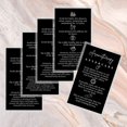 thumbnail image 4 of Aromatherapy Massage Aftercare Cards  50 Pack  2x3.5 inch Business Card Size  Aromatherapy Accessories  Black Card Design, 4 of 6