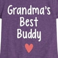 thumbnail image 3 of Instant Message - Grandma Heart Best Buddy - Toddler & Youth Girls Short Sleeve Graphic T-Shirt, 3 of 6