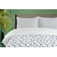 thumbnail image 4 of Ambesonne Anchor Duvet Cover Sets, Dark Blue Marine, 2-Queen, Dark Blue Pale Blue Grey, 4 of 7