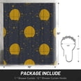 thumbnail image 4 of XMXT Shower Curtain Liner with Iron Hooks, Waterproof Planet Moon Background Shower Curtains for Bathroom Decor Accessories, 72 x 72 inches, 4 of 9