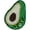 Avocado, variant on Fruit Beaded Patches Banana Avocado Kiwi Fruit Durian Rhinestones Sew on Patches Handmade Beaded Appliques DIY Garment Decoration 4pieces
