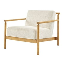 New Pacific Direct Arnold Fabric Accent Arm Chair in Concord Cream