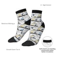 thumbnail image 6 of Fuzoiu Lion Hippo Elephant On The Car Print Adult Socks, Crew Moisture-wicking Socks, Unisex Cushion Crew Socks,Casual Sports Ankle Socks, 6 of 7