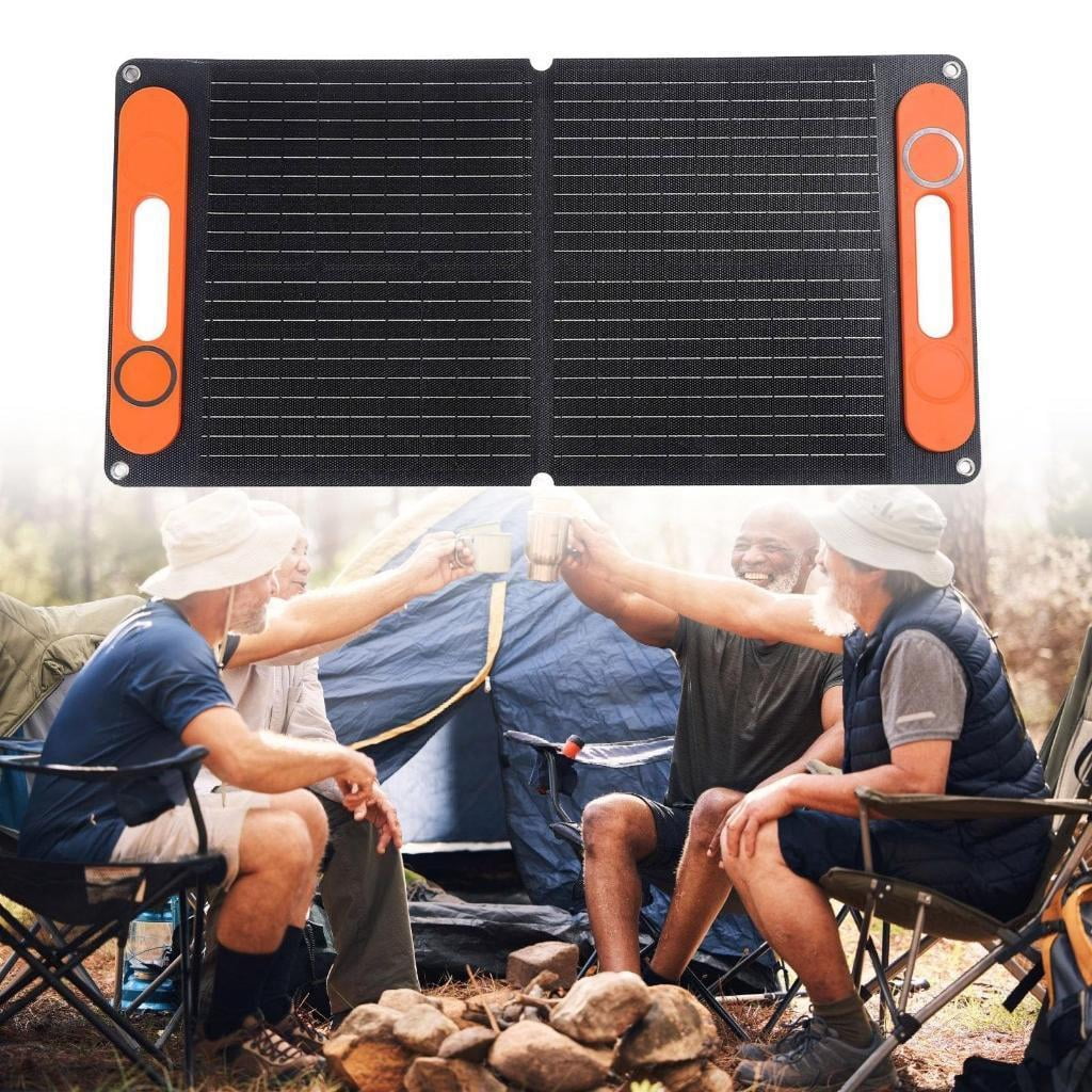 High Efficiency 80W Portable ETFE Solar Panel Double USB Port Folding Solar Panel Battery Charging Device